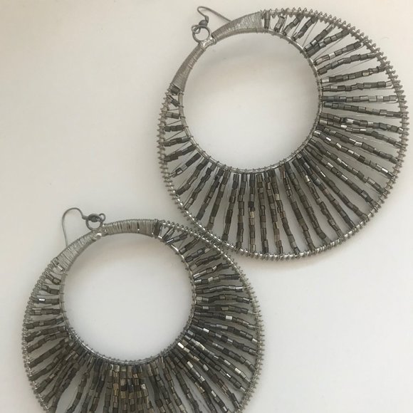 Free with purchase Arden B Sparkly Hoop Eaarings - Picture 3 of 5